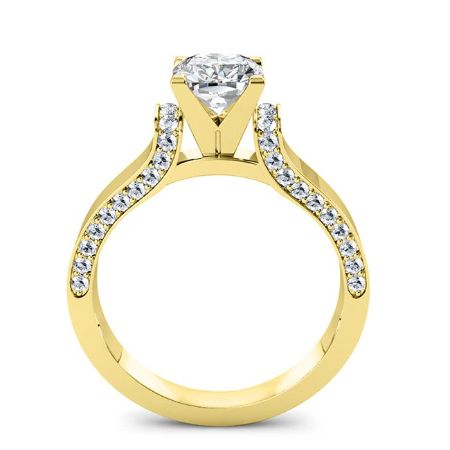 Lavender Cushion Diamond Bridal Set (Lab Grown Igi Cert) yellowgold