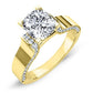 Lavender Cushion Diamond Bridal Set (Lab Grown Igi Cert) yellowgold