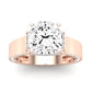 Lavender Diamond Matching Band Only (engagement Ring Not Included) For Ring With Cushion Center rosegold