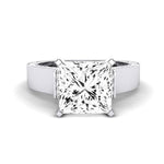 Lavender Diamond Matching Band Only (engagement Ring Not Included) For Ring With Princess Center whitegold