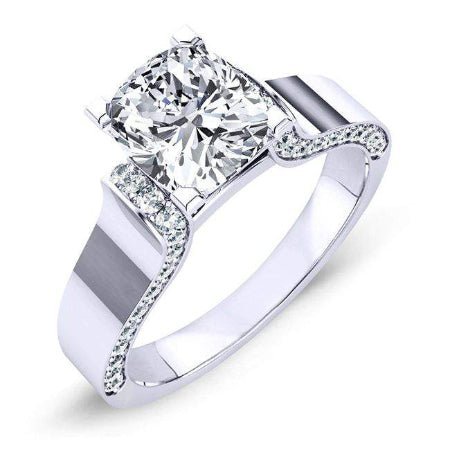 2.00 ct - Lavender - GIA Natural Cushion Diamond Engagement Ring