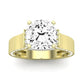 Lavender Moissanite Matching Band Only (engagement Ring Not Included) For Ring With Cushion Center yellowgold