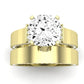 Lavender Moissanite Matching Band Only (engagement Ring Not Included) For Ring With Cushion Center yellowgold