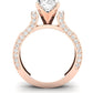 Lavender Oval Diamond Engagement Ring (Lab Grown Igi Cert) rosegold