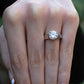 Lavender Round Diamond Engagement Ring (Lab Grown Igi Cert) whitegold