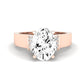 Lavender Oval Diamond Engagement Ring (Lab Grown Igi Cert) rosegold