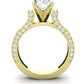 Lavender Oval Diamond Engagement Ring (Lab Grown Igi Cert) yellowgold