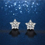 Layla Moissanite Earrings whitegold