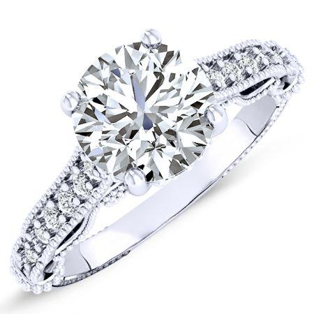 Laylani Round Diamond Bridal Set (Lab Grown Igi Cert) whitegold