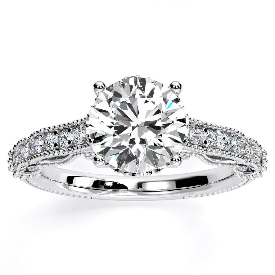 1.00 ct - Laylani - GIA Natural Round Diamond Engagement Ring