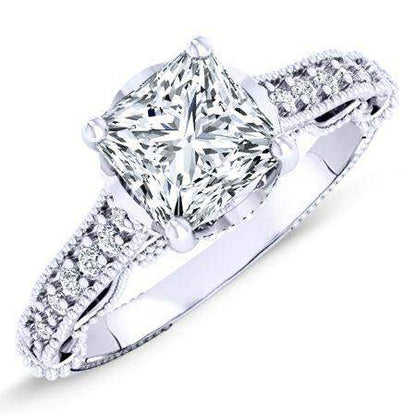 Laylani Princess Diamond Engagement Ring (Lab Grown Igi Cert) whitegold