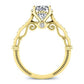 Laylani Round Diamond Bridal Set (Lab Grown Igi Cert) yellowgold