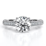 Laylani Round Diamond Engagement Ring (Lab Grown Igi Cert) whitegold