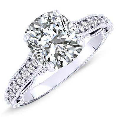 Laylani Cushion Diamond Engagement Ring (Lab Grown Igi Cert) whitegold