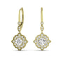 Layton Round Cut Diamond Halo Earrings (Clarity Enhanced) yellowgold