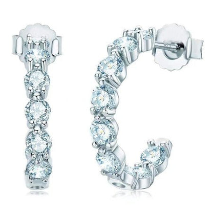 Leah Diamond Earrings whitegold