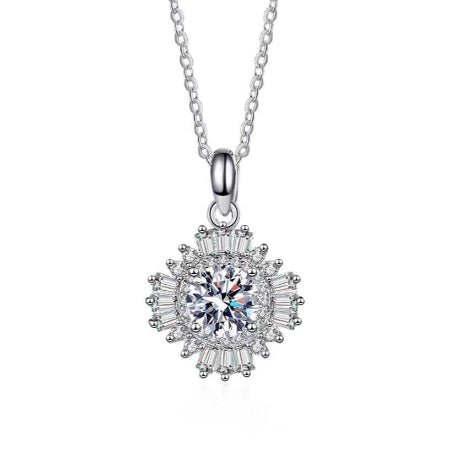 Leanna Diamond Necklace (Clarity Enhanced) whitegold
