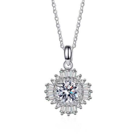 Leanna Diamond Necklace (Clarity Enhanced) whitegold