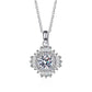 Leanna Moissanite Necklace whitegold