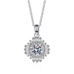 Leanna Moissanite Necklace whitegold