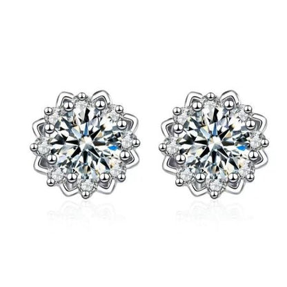 Leony Diamond Earrings (Clarity Enhanced) whitegold