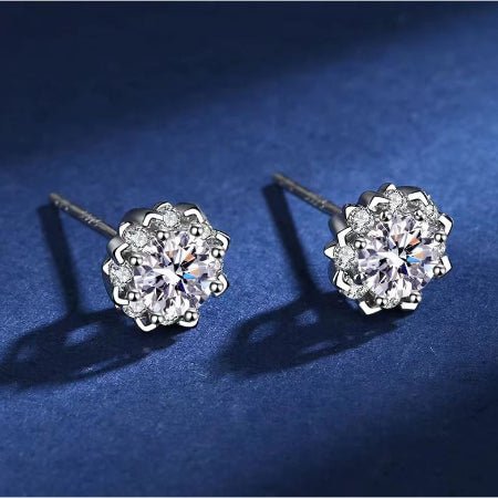 Leony Diamond Earrings (Clarity Enhanced) whitegold