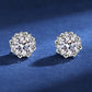 Leony Moissanite Earrings whitegold