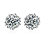 Leony Moissanite Earrings whitegold