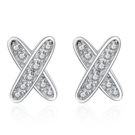 Leslie Round Diamond Earrings whitegold