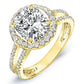 Lilac Cushion Diamond Engagement Ring (Lab Grown Igi Cert) yellowgold