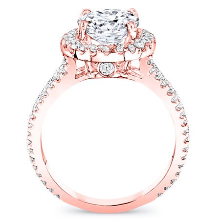 Lilac Cushion Diamond Engagement Ring (Lab Grown Igi Cert) rosegold