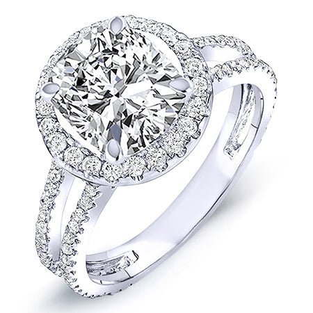 2.00 ct - Lilac - GIA Natural Cushion Diamond Engagement Ring