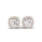 Linden Round Diamond Hoop Earrings (Clarity Enhanced) rosegold