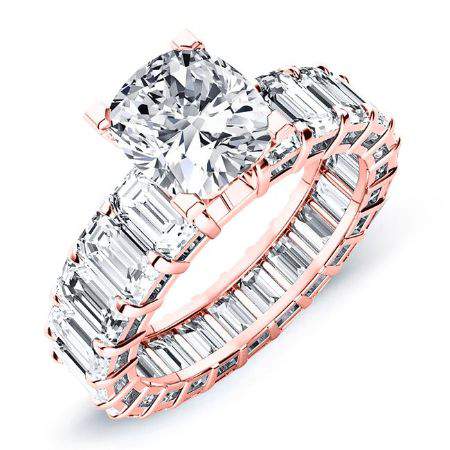 Linnea Cushion Diamond Engagement Ring (Lab Grown Igi Cert) rosegold