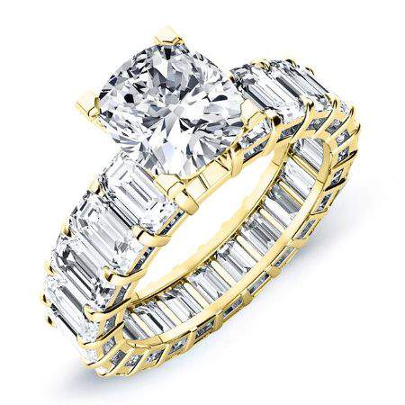 Linnea Cushion Diamond Engagement Ring (Lab Grown Igi Cert) yellowgold