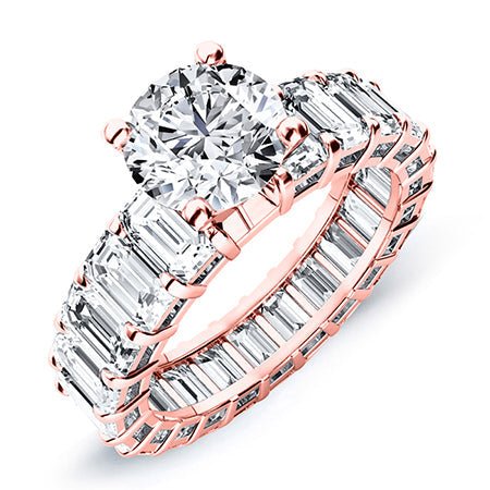 Linnea Round Diamond Bridal Set (Lab Grown Igi Cert) rosegold