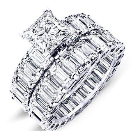 2.00 ct - Linnea - Princess Moissanite Bridal Set