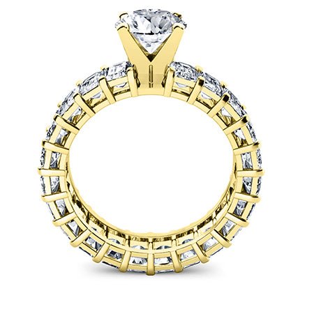 Linnea Round Moissanite Bridal Set yellowgold