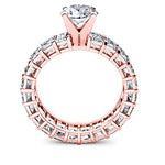 Linnea Round Moissanite Bridal Set rosegold