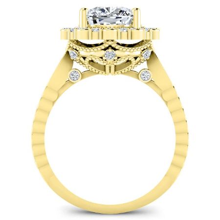 Lita Cushion Diamond Bridal Set (Lab Grown Igi Cert) yellowgold