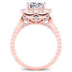 Lita Cushion Diamond Engagement Ring (Lab Grown Igi Cert) rosegold