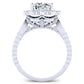 Lita Diamond Matching Band Only (engagement Ring Not Included) For Ring With Cushion Center whitegold