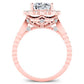 Lita Diamond Matching Band Only (engagement Ring Not Included) For Ring With Cushion Center rosegold