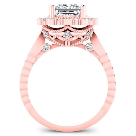 Lita Diamond Matching Band Only (engagement Ring Not Included) For Ring With Princess Center rosegold