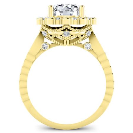 Lita Diamond Matching Band Only (engagement Ring Not Included) For Ring With Round Center yellowgold