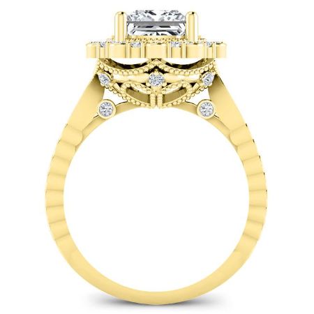 Lita Princess Diamond Bridal Set (Lab Grown Igi Cert) yellowgold