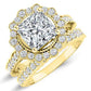 Lita Princess Diamond Bridal Set (Lab Grown Igi Cert) yellowgold