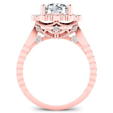 Lita Round Diamond Bridal Set (Lab Grown Igi Cert) rosegold