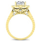 Lita Moissanite Matching Band Only (engagement Ring Not Included) For Ring With Round Center yellowgold