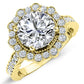 Lita Moissanite Matching Band Only (engagement Ring Not Included) For Ring With Round Center yellowgold